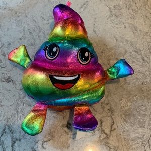 Rainbow emoji stuffed toy